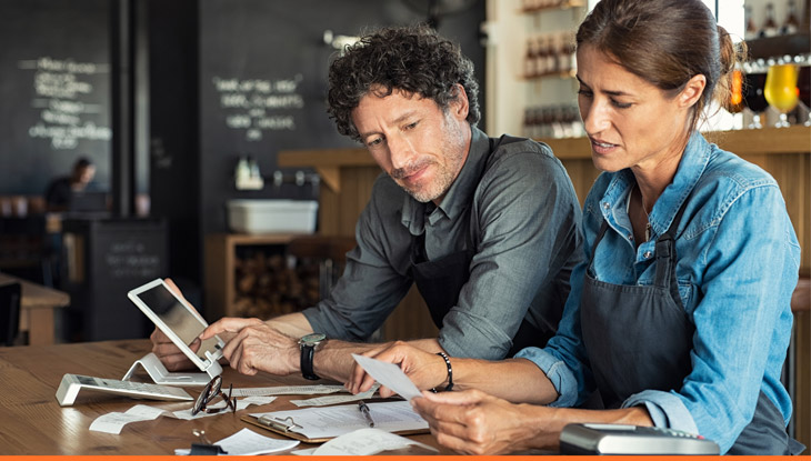 Small Business looking concerned